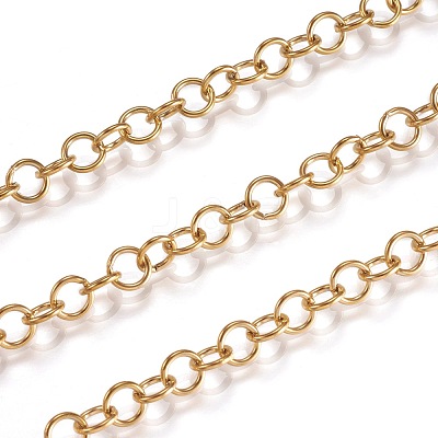 Ion Plating(IP) 304 Stainless Steel Rolo Chains CHS-L014-06G-1