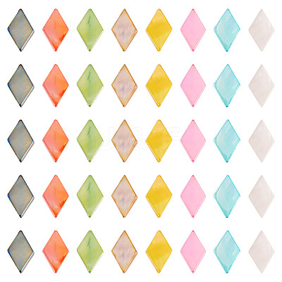 80Pcs 8 Colors Dyed Natural Freshwater Shell Beads SHEL-TA0001-26-1