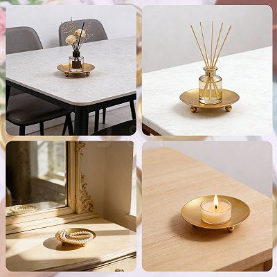 Iron Candle Holder for Christmas AJEW-WH0455-382G-1