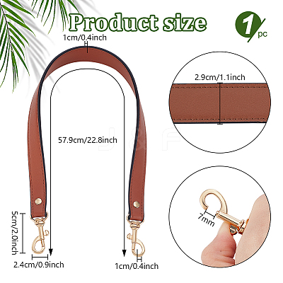 PU Leather Handbag Chain Straps PURS-WH0008-11A-1