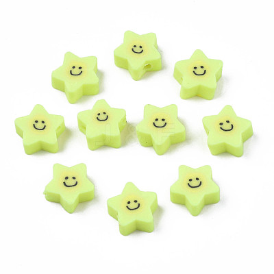 Handmade Polymer Clay Beads CLAY-N011-45A-09-1