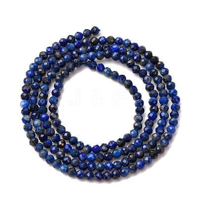 Natural Lapis Lazuli Beads Strands X-G-D165-B-2mm-1