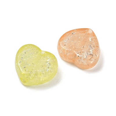 Transparent Crackle Acrylic Beads OACR-B031-07-1