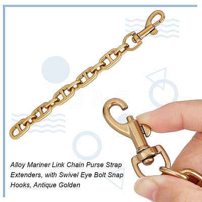 Alloy Mariner Link Chain Purse Strap Extenders DIY-WH0304-706AG-1