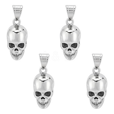 4Pcs 316 Surgical Stainless Steel Pendants STAS-UN0047-81-1