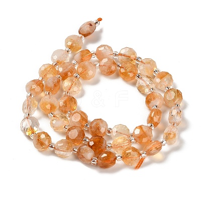 Heated Natural Citrine Beads Strands G-B153-A09-1
