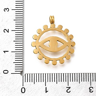 304 Stainless Steel Pendants STAS-R159-56G-02-1