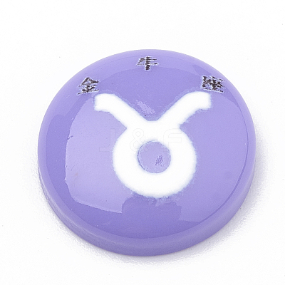Constellation/Zodiac Sign Resin Cabochons CRES-N010-07D-1