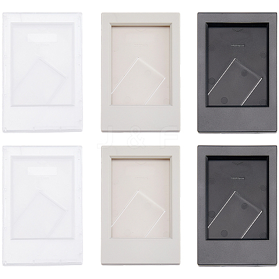 6Pcs 3 Colors Acrylic 3-inch Instant Camera Photo Frame AJEW-CP0011-27-1