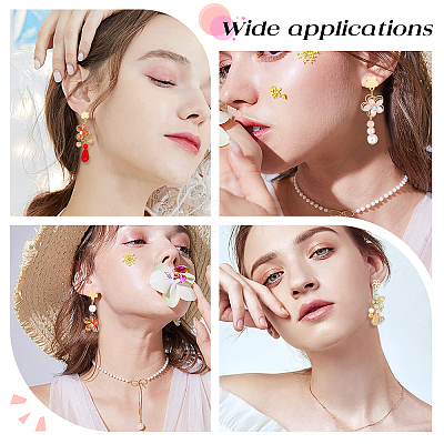 80Pcs 4 Style 201 Stainless Steel Stud Earring Findings EJEW-BBC0001-08-1