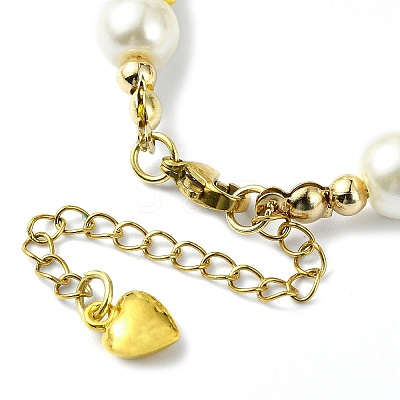 Glass Imitation Pearl Beaded Bracelets for Women BJEW-JB10034-01-1