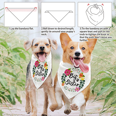 Cotton Dog's Kerchief AJEW-WH0503-005-1