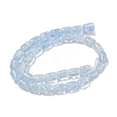 Transparent Crackle Glass Beads Strands GLAA-NH0001-04G-1