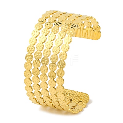 Ion Plating(IP) 304 Stainless Steel Bangles for Women BJEW-B104-06G-1