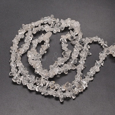 Natural Quartz Crystal Chip Beads Strands X-G-M205-01-1