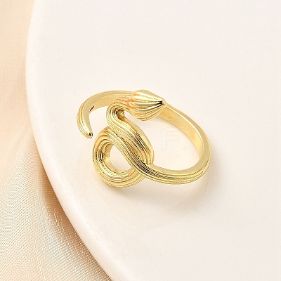 Brass Cuff Rings for Women RJEW-F188-02G-1