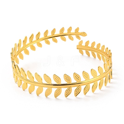 Leaf Upper Arm Cuff Band AJEW-G033-02G-1