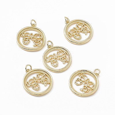 Brass Pendants KK-E068-VB200-1