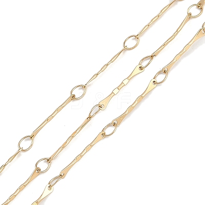 Ion Plating(IP) 304 Stainless Steel Twist Oval Link Chains CHS-K017-04G-1