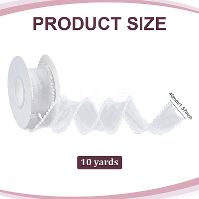 Polyester Lace Trim OCOR-WH0111-63B-1