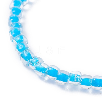 Natural Pearl Beads Stretch Bracelet BJEW-JB07108-1