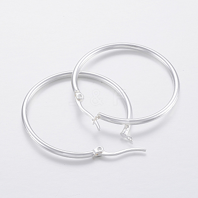 304 Stainless Steel Hoop Earrings LS-EJEW-H327-01E-1