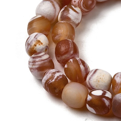 Dyed & Heated Natural Fire Crackle Agate Beads Strands G-NH0067-B02-1