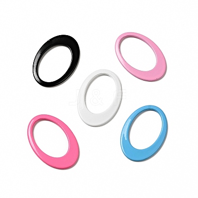 Spray Painted 201 Stainless Steel Linking Rings STAS-G304-05-1