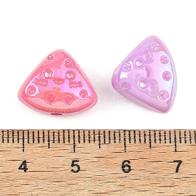 Luminous UV Plating Opaque Acrylic Beads MACR-K361-45-1