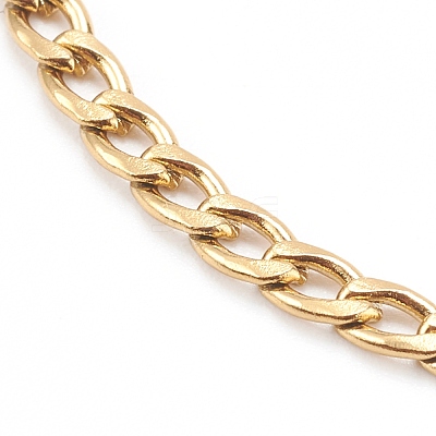304 Stainless Steel Curb Chain Bracelets BJEW-JB06054-01-1