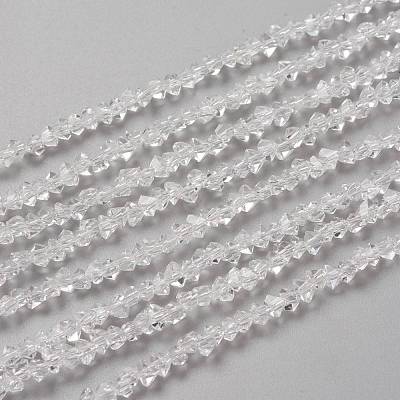 Transparent Solid Color Glass Beads Strands GLAA-L031-01-B01-1