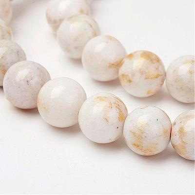 Natural Mashan Jade Beads Strands G-P232-01-F-10mm-1
