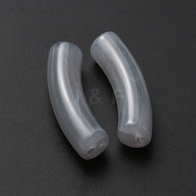 Opaque Acrylic Beads MACR-WH0007-83G-1