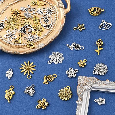 2Bags 2 Colors Tibetan Style Alloy Pendants FIND-YW0007-74-1
