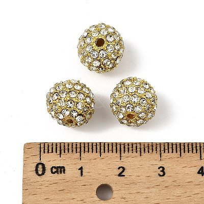 Alloy Rhinestone Beads RB-A034-12mm-A01G-1