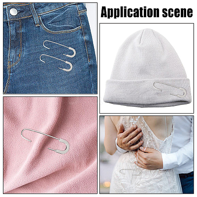24Pcs Alloy Safety Pin Brooches JEWB-HS0001-03P-1