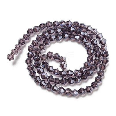 Transparent Electroplate Glass Beads Strands LS-EGLA-A039-T2mm-A04-1