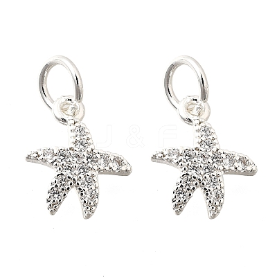 Brass Micro Pave Cubic Zirconia Pendants KK-K300-11S-1