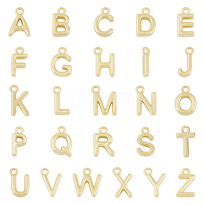26Pcs 26 Styles Brass Charms KK-TA0003-34-1