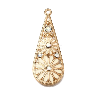 Alloy Enamel Pendants FIND-C097-08A-G-1