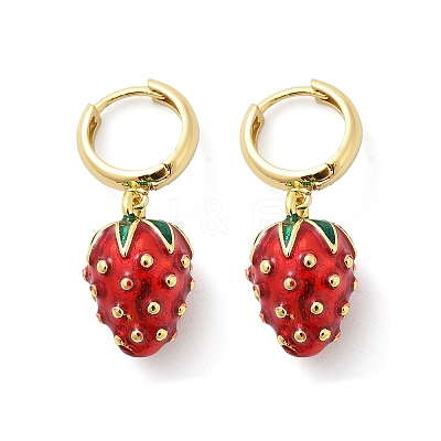 Brass Hoop Earrings EJEW-S251-04A-G-1