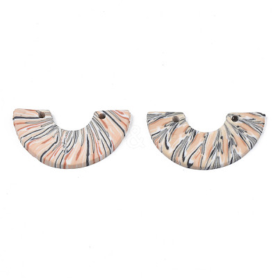 Handmade Polymer Clay Pendants CLAY-N010-028-B01-1