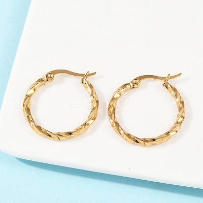 201 Stainless Steel Hoop Earrings EJEW-I245-07B-1