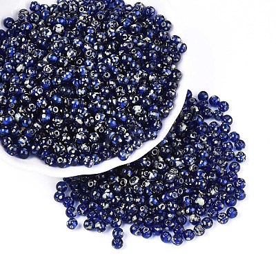 Picasso Baking Paint Glass Seed Beads SEED-N007-35I-1