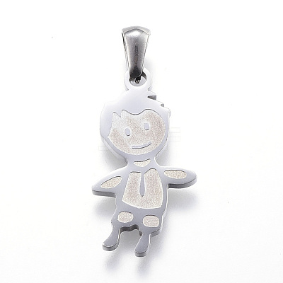 Tarnish Resistant 304 Stainless Steel Pendants STAS-K162-031P-1
