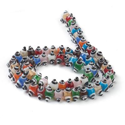 Handmade Bumpy Lampwork Beads LAMP-G142-07A-1