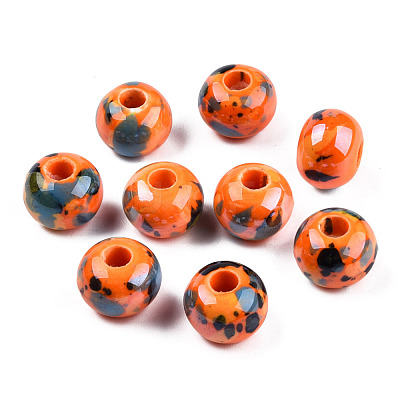 Handmade Porcelain European Beads OPDL-Q099-8-1