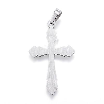 Non-Tarnish 304 Stainless Steel Pendants with 201 Stainless Steel Clasp STAS-G124-18P-1