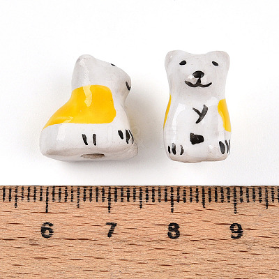 Handmade Porcelain Beads PORC-N009-09C-1