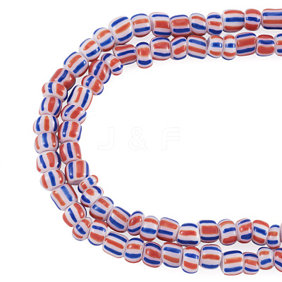 2Strands Handmade Lampwork Beads Strands BLOW-TADJ0001-01G-1